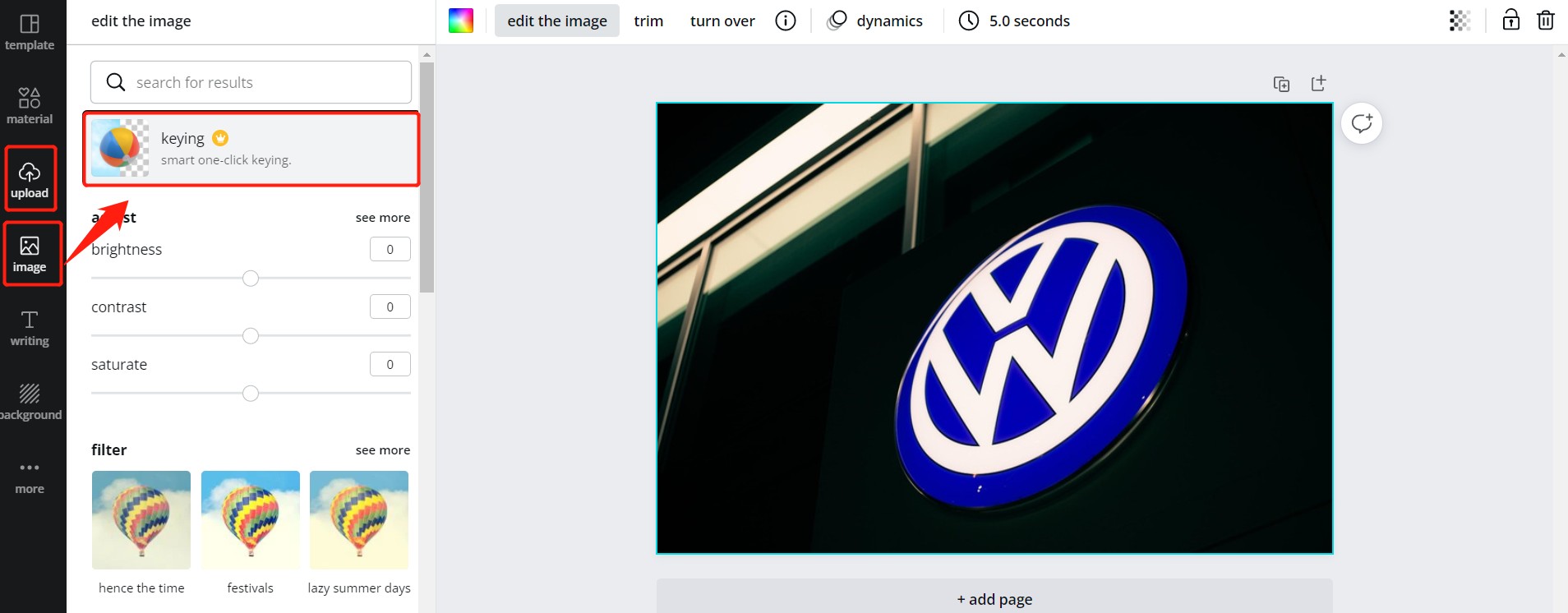 how to make logo transparent_canva_step 3